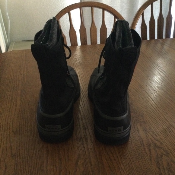Sorel Black Men’s Waterproof Lace-Up Winter Boots main image 4